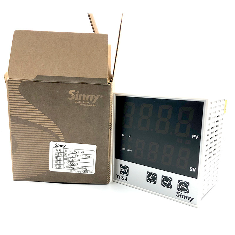 上南温控仪智能温控仪表TC5-L W1T/R输出继电器固态SSR K型PT100