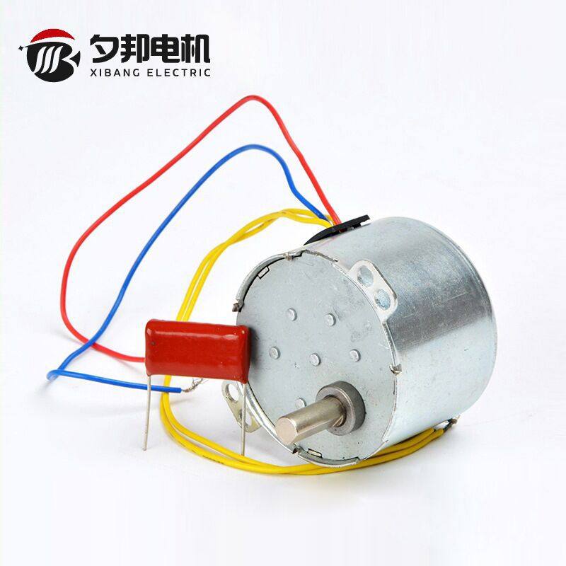 8W微型交流220V/2.5转50KTYZ永磁同步减速电机理发店发廊转灯马达