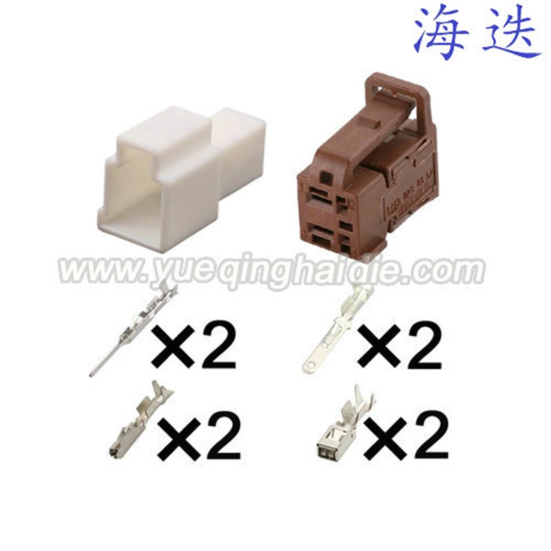 6098-2830公母 4P汽车座椅抬升抬高电机插件DJ7042-0.6-2.8-11/21