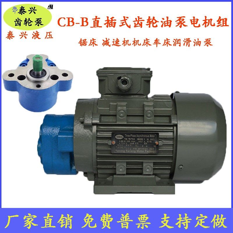 CB-B6/B4/CB-B10R锯床齿轮油泵电机组CBW-B2.5JZ 0.37/0.55KW润滑