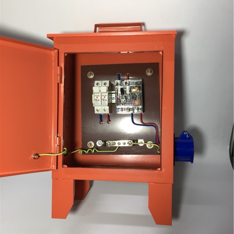 配电箱工地箱220V 单16A防爆工业插座 透明漏保 保险丝地排三级箱