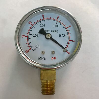 负压表 真空表 绝压表 -14-0psi  -0.1-0mpa Y-60 直径60mm 径向