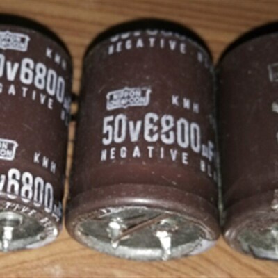 50V/63V 6800uf 进口拆机原壳原字功放音频大容量牛角电解电容