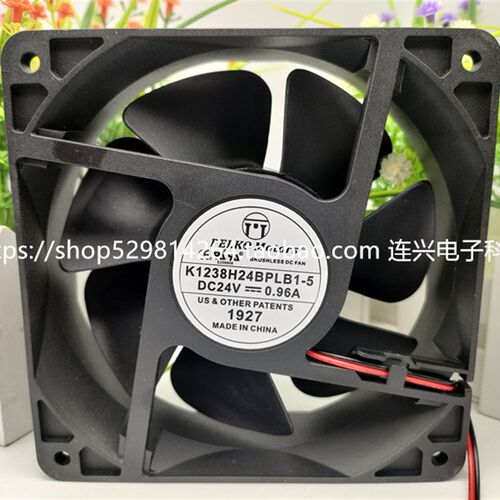全新派尔可K1238H24BPLB1-5 24V 0.96A12CM 12038 变频器散热风扇