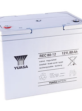 全新YUASA汤浅REC80-12 12V80AH应急电源 REC80-12I蓄电池免邮