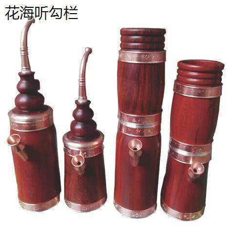 大号水斗壶云南水竹筒云南红花梨水烟壶高档老式便携水烟筒可拆卸