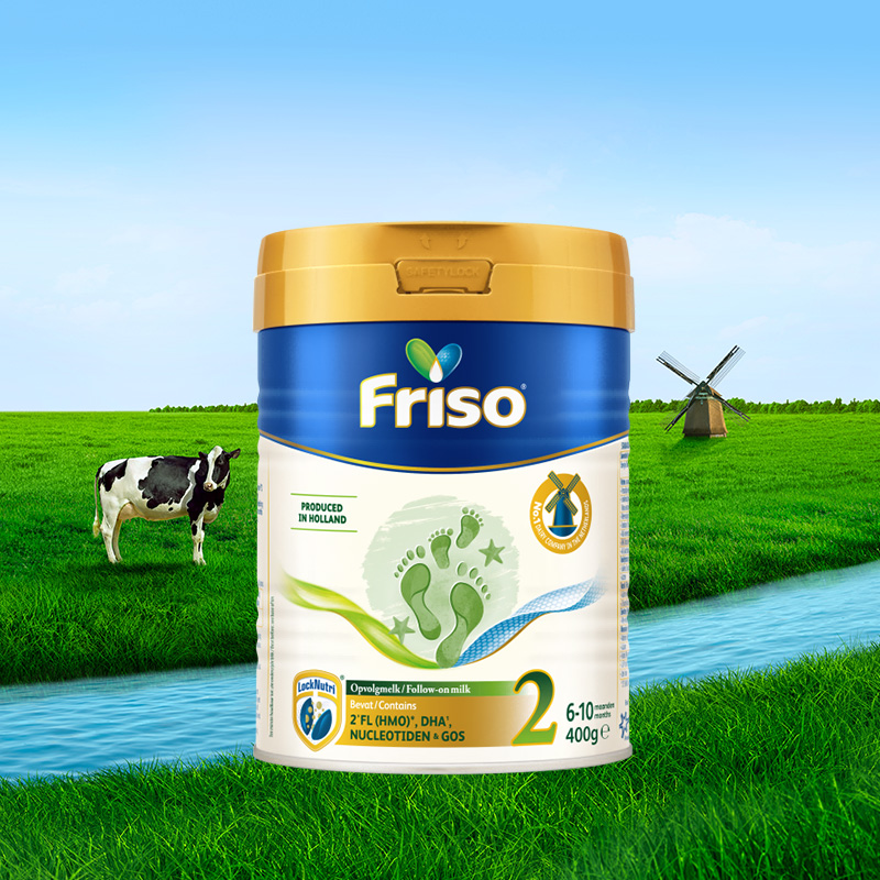 Friso荷美白金HMO美素佳儿2段新版进口婴儿配方奶粉400克