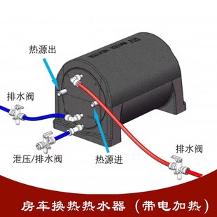电热水器车载燃油换热式 房车热水器拖挂车床车改装 储水8.5L热水器
