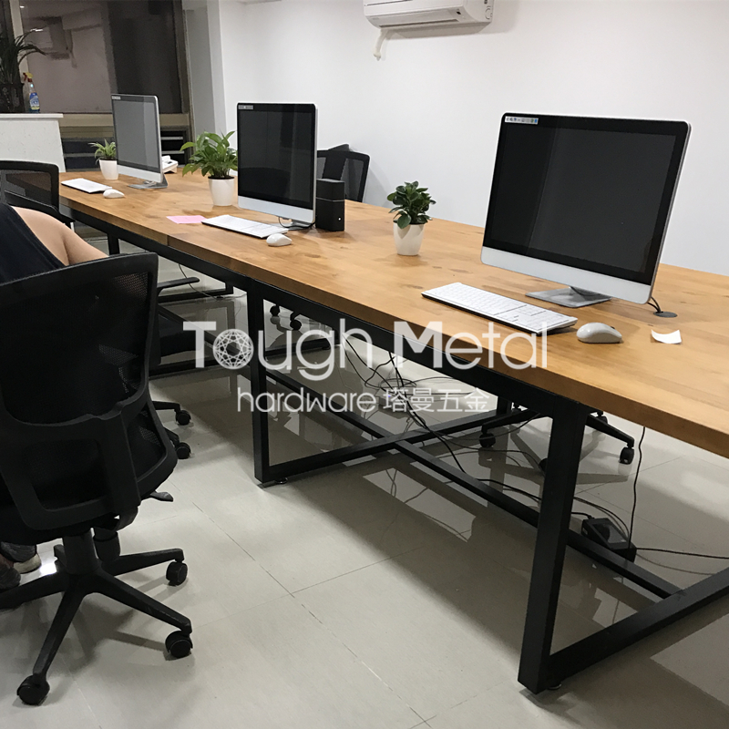 定制铁艺桌腿岩板金属支架大板桌大理石茶几桌架办公桌脚餐桌桌腿