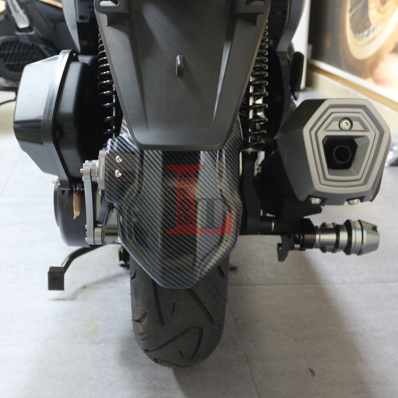 适用隆鑫无极RGT改装后挡泥板铝合金挡泥皮碳纤纹后盾泥瓦