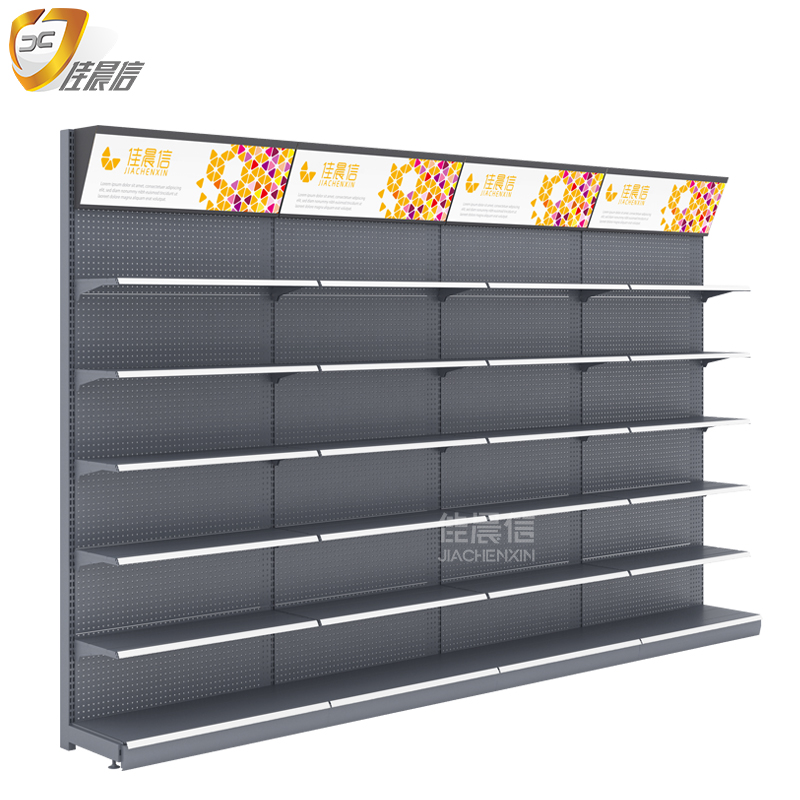 佳晨信超市便利店货架展示架小卖部商店零食单面双面多层靠墙中岛