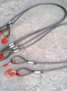 河北巨力牌压制索具单腿WH腿WDH四腿WFH压制成钢丝绳索具