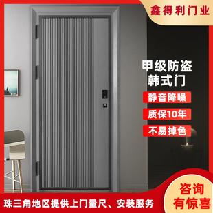 不锈钢防盗入户大门家用商品房大门单开门韩式 新款 防盗门别墅大门
