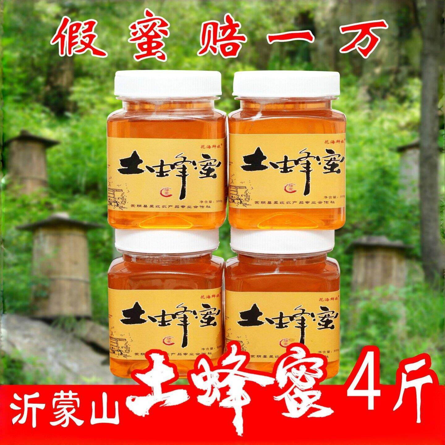 素沂蒙山土蜂蜜4斤 采集野山花《可做酵》 优质蜜源【纯正蜂蜜】