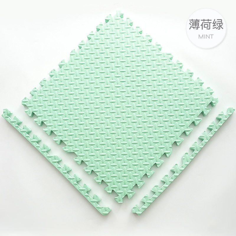 环保泡沫拼接地垫树叶纹儿童游戏垫防滑爬行毯房间改造经济型