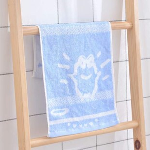 贵丽竹纤维儿童毛巾大眼睛萌宠图案柔软细腻天然抑菌