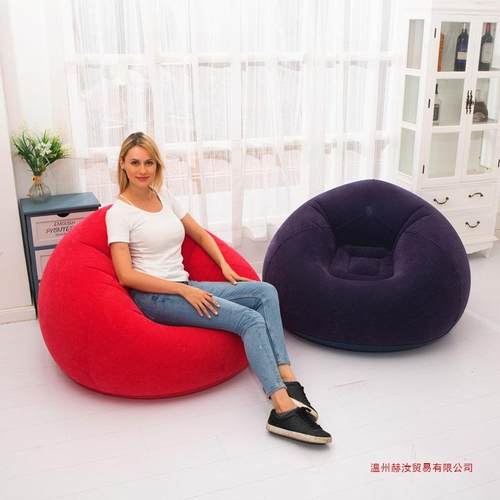 跨境充气沙发单人懒人沙发椅可折叠户外休闲厚沙发床新款东南亚