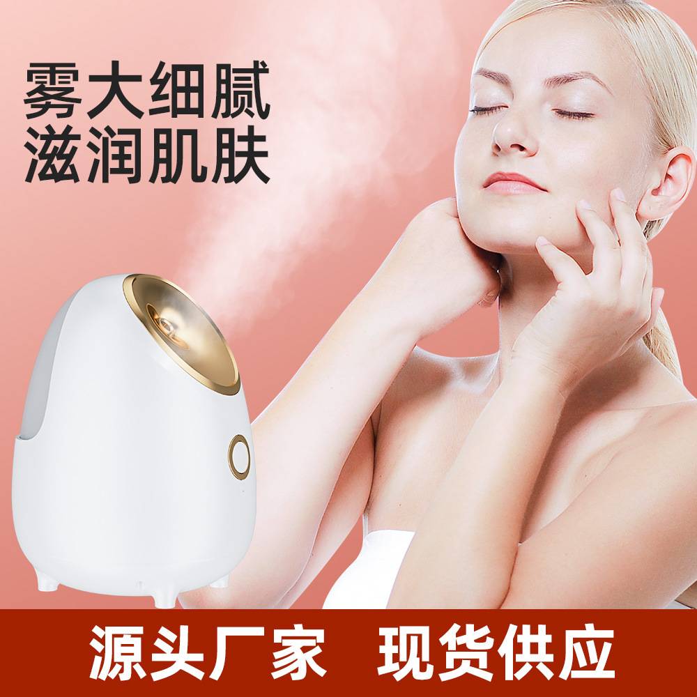 家用小型蒸脸器冷热补水喷雾仪美容仪脸部洁面保湿热喷蒸脸仪工厂