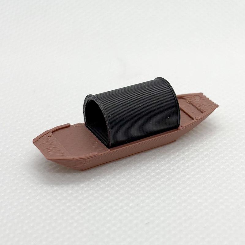 3d小船摆件微景观假山凉亭吸水石水陆缸鱼缸盆景古建筑微景观饰品