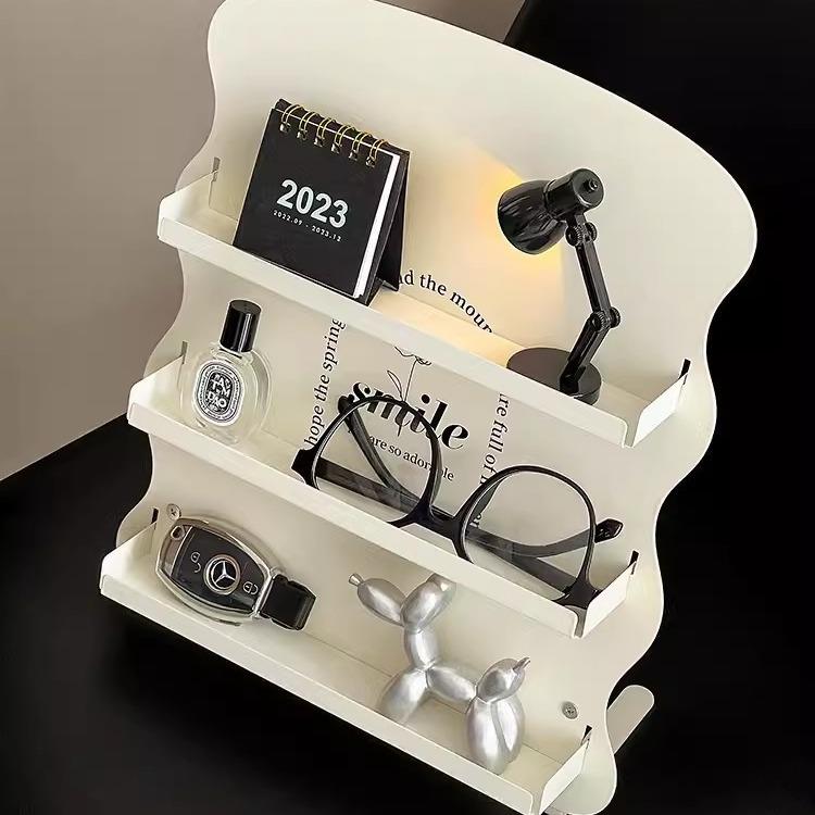 多层置物架多功能书桌上杂物办公桌面收纳架子梳妆台化妆品整理架