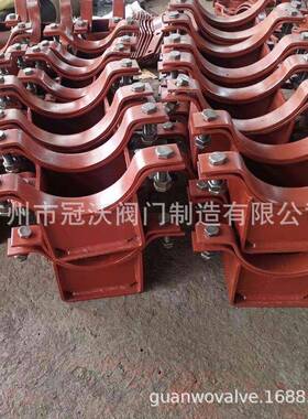 17159基双螺型栓管夹准重型双螺栓夹双管螺栓四螺栓管卡保冷管用