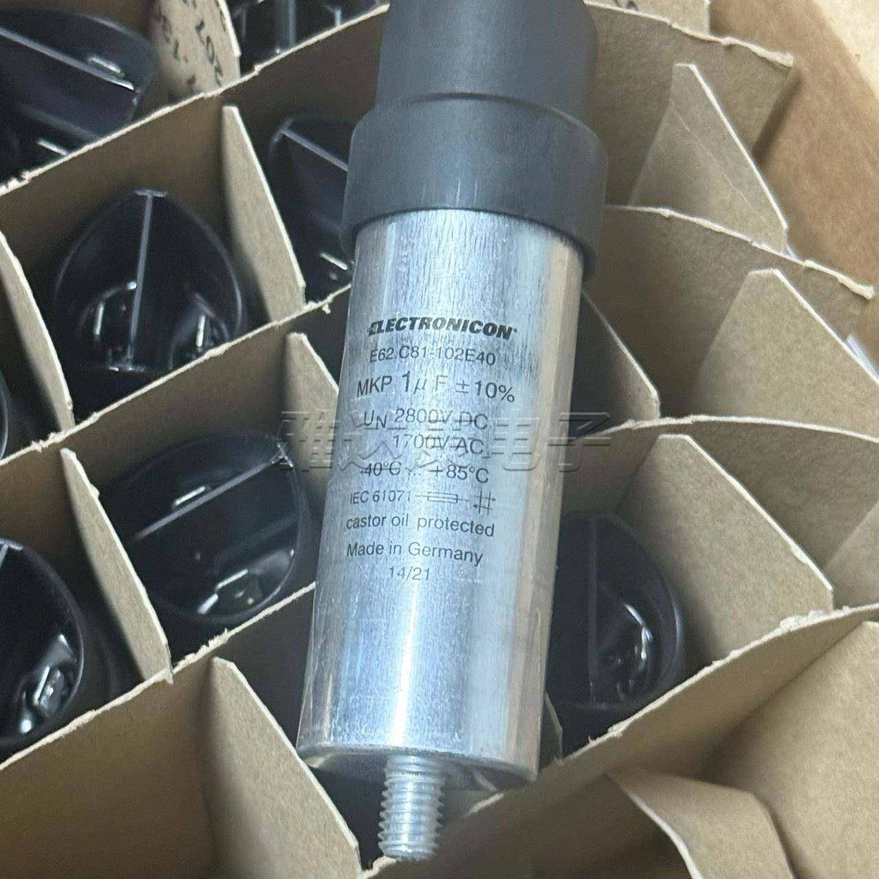 德国产 1uF 2800V 1700VAC ELECTRONICON E62.C81-102E40 电容器