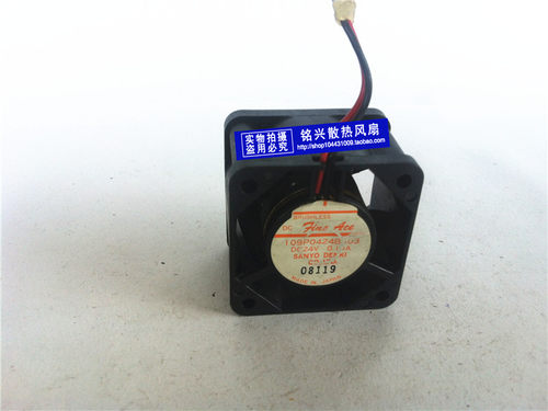 原装三洋SANYO 4厘米4028两线风扇 109P0424B303 24V 0.13A