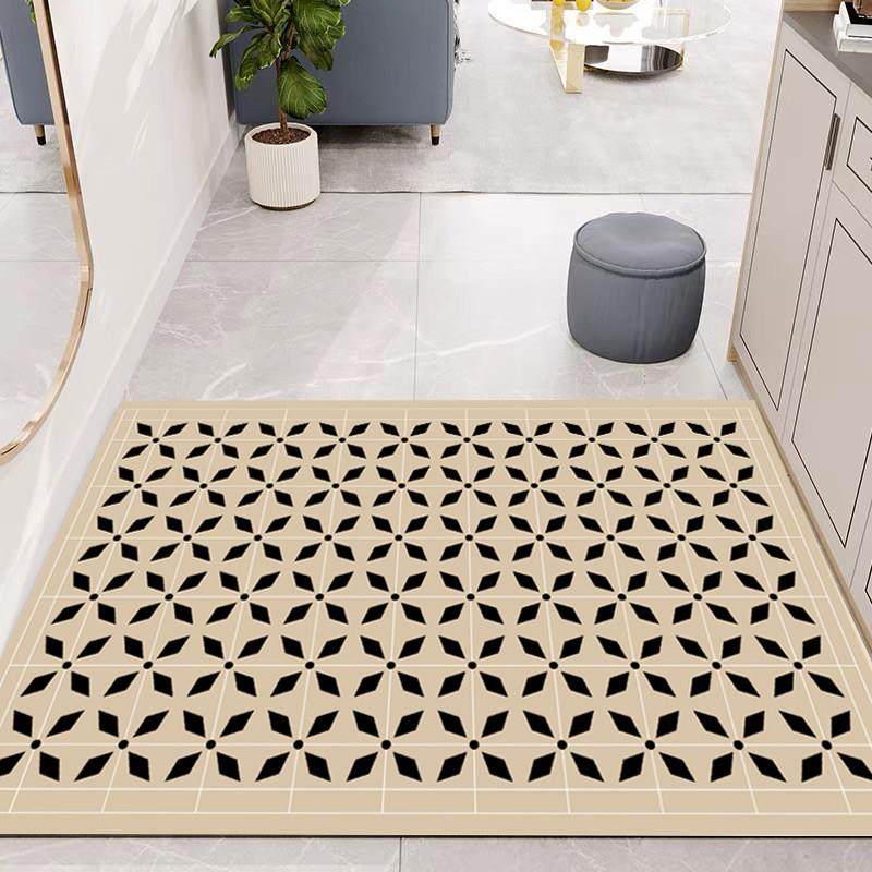 法式花砖皮革入户门垫进门pvc玄关脚垫棋盘格免清洗地垫 定制裁剪,居家布艺,入户地垫,淘宝优惠券,粉丝福利购,淘宝优惠卷