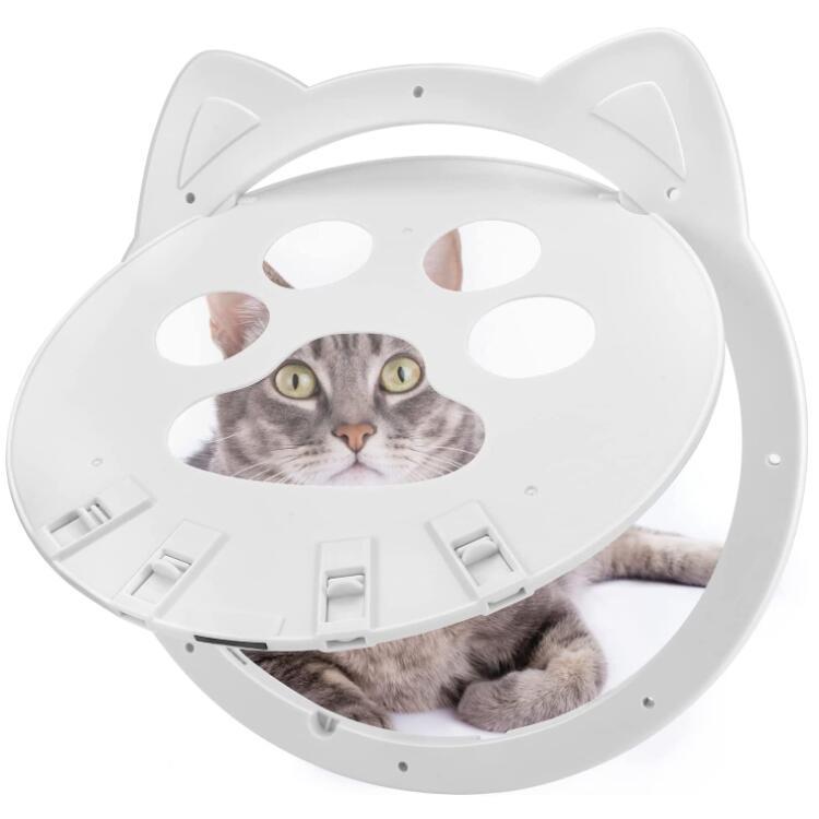 猫门洞宠物出入门阳台纱门纱窗小狗双向进出门猫咪纱窗防蚊宠物门