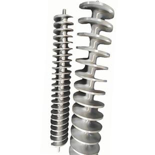 定制304不锈钢送料螺杆双螺旋输送杆出料搅拌螺旋杆 蛟龙轴螺旋杆