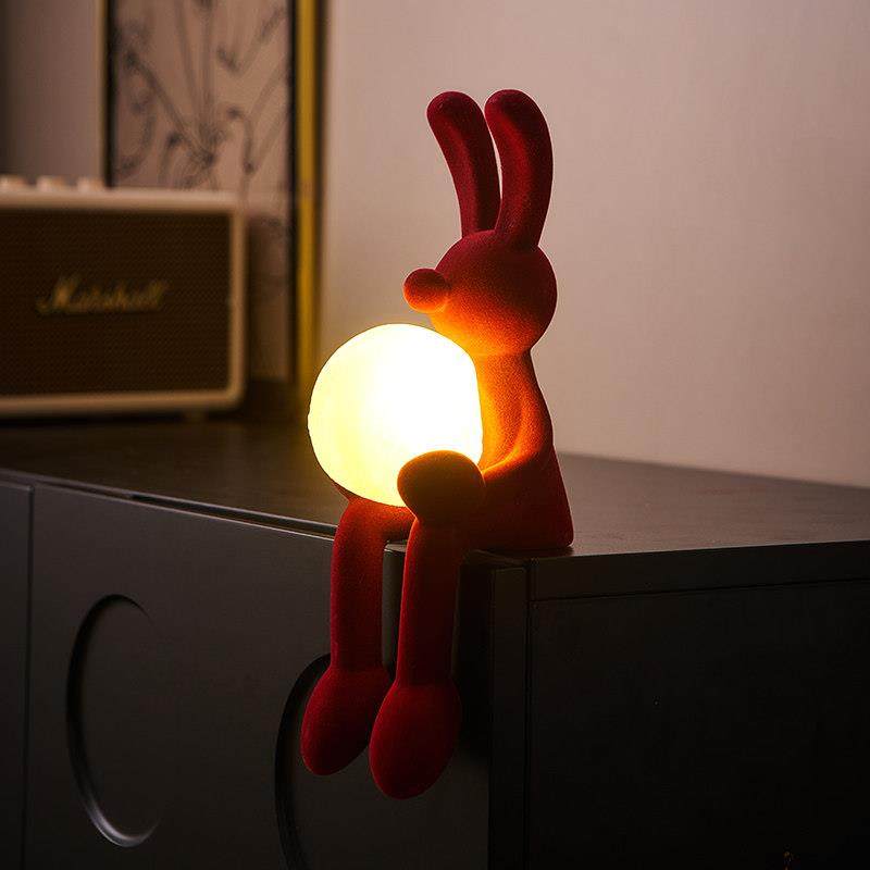 台灯卧室床头灯轻奢高级感氛围灯小夜灯睡眠灯红色结婚长明灯送礼