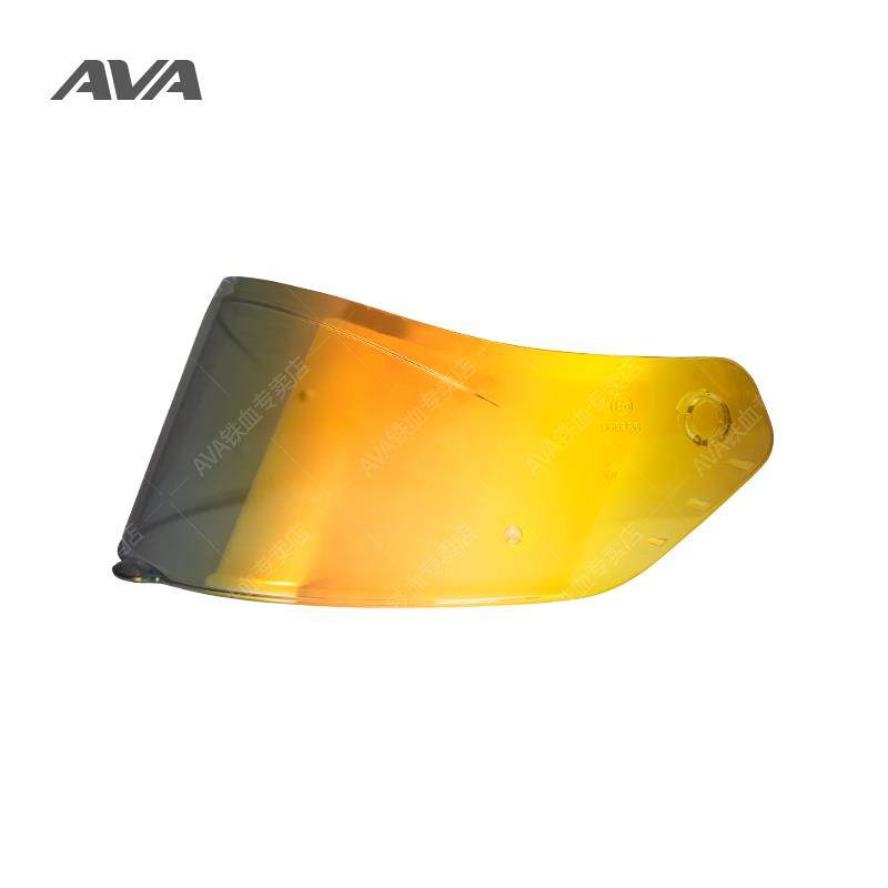 AVA钛闪电头盔镜片摩托车全盔电镀彩色镜片日夜通用防晒防风防尘