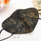 厚款 香云纱 填充蚕丝m 保暖护眼角透气桑蚕丝防风沙真丝面纱