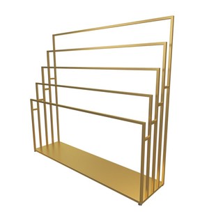 金色围巾b架服装店裤子披肩布料被套货架多层落地式丝巾架子展示