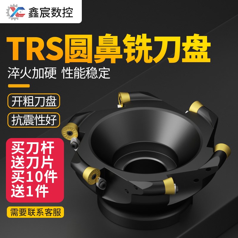TRS R6 R8数控加工中心刀盘R5圆鼻铣刀盘端面50 63 80铣刀片1204