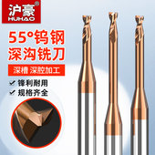 钨钢合金微小径深沟铣刀长颈2刃避空铣刀加长深加工铣刀0.3 2.0