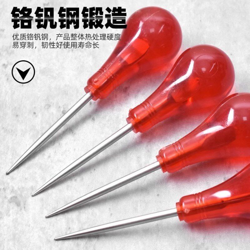 德国FELO进口皮革打孔锥多功能扩孔实心锥子针粗大手柄工修鞋工具