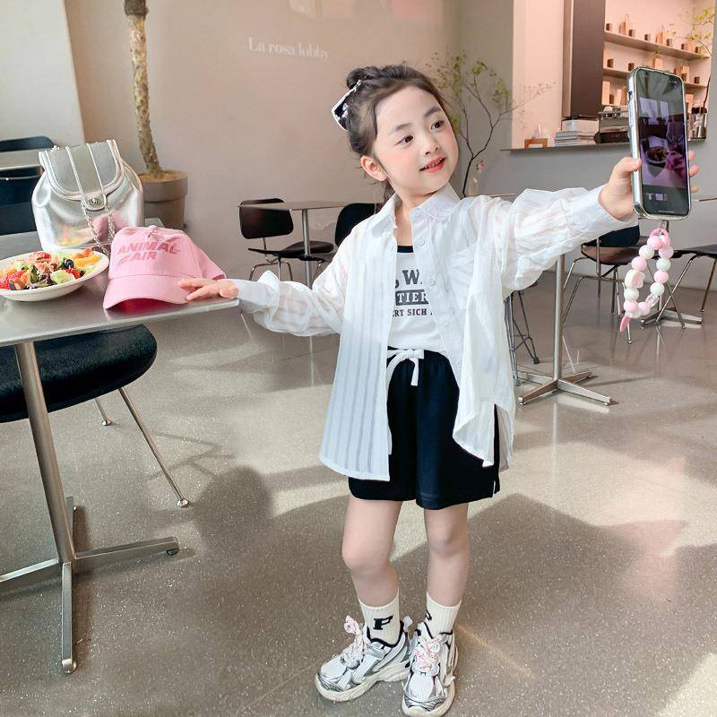 女童装时髦套装洋气2025新款儿童运动套装