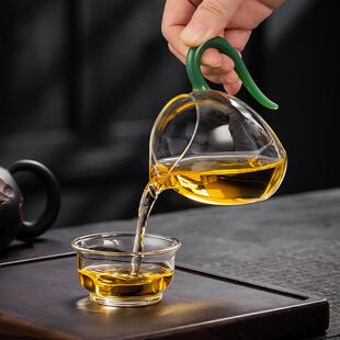 150cc小号玻璃公道杯高档草堂公杯家用功夫茶具分茶器倒茶杯茶海