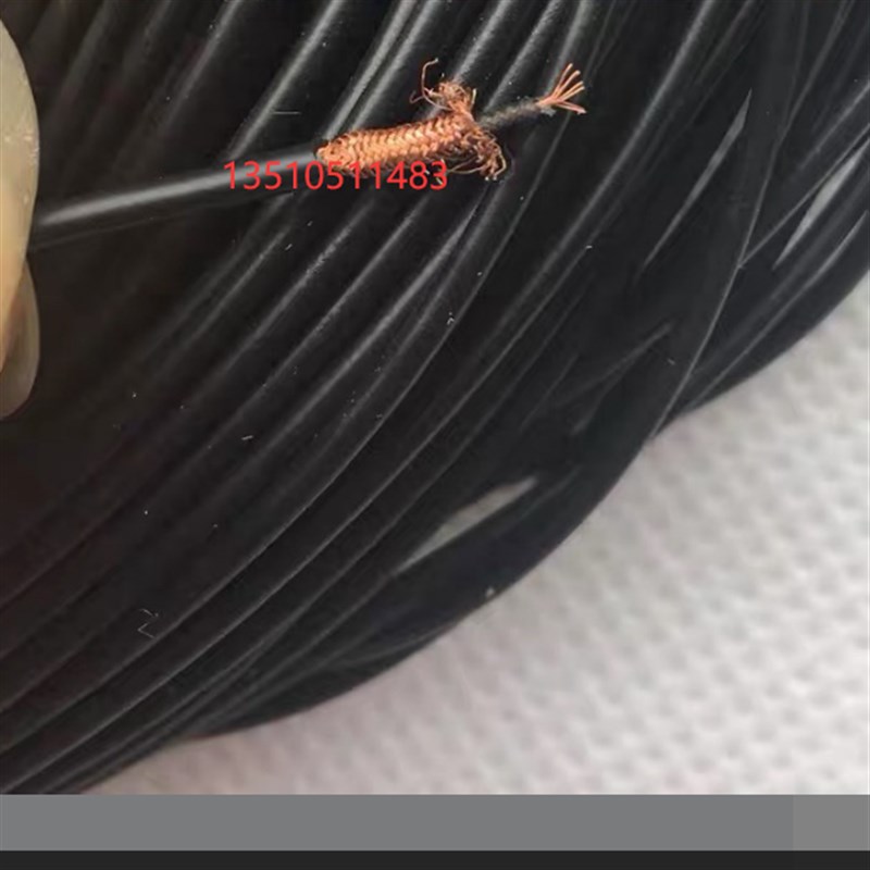 特殊碳墨射频同轴柔软传感器专用电缆 碳墨50-1同轴传感器信号线