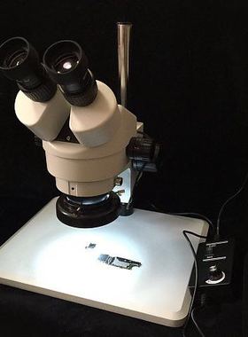 威利WL-745A显微镜 7倍-45倍 连续变倍 超大底盘 可调亮度LED光源