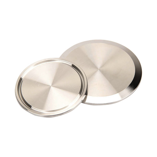 316L不锈钢快装盲板304卫生级快速卡箍快开堵片快接法兰卡盘闷板