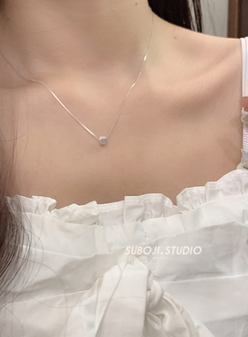 素泊集「小方糖」项链纯银925