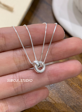 素泊集「环环相扣」项链纯银925