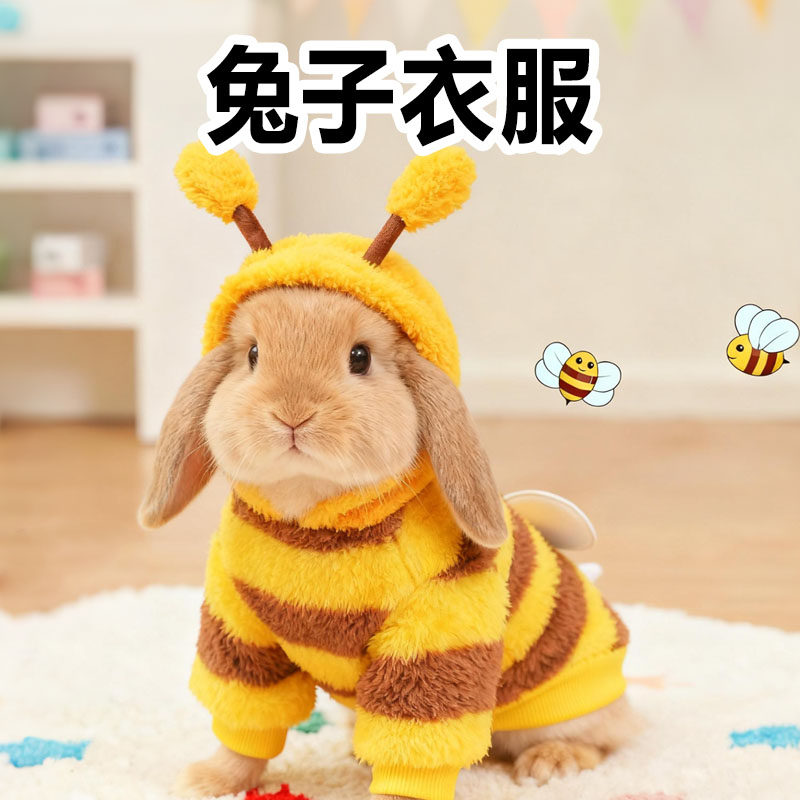 宠物兔子衣服专用外出可爱装饰保暖加绒冬天小型垂耳冬装侏儒猫狗,宠物/宠物食品及用品,兔兔服饰,淘宝优惠券,粉丝福利购,淘宝优惠卷