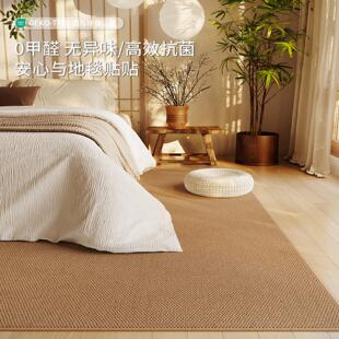 地毯客2025GC0307新款仿剑麻高级轻大奢侘寂免风洗可擦全铺面厅积