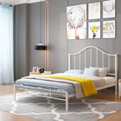 老艺床K60双人高架匠床1.5米loft覆式 现代简约铁床架铁锈钢床定制