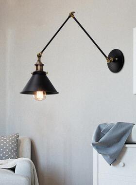 梯oft复l过古工业风38340道楼走廊可伸缩折叠创意饭厅酒吧装饰长