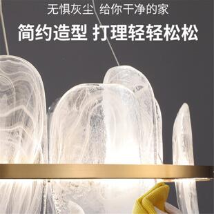 现代极意简风水超亮护眼智能SN047轻奢式餐厅客厅吊创灯卧室意晶