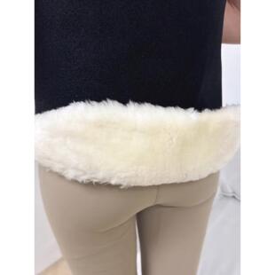 羊毛护尾椎骨男屁股臀部年保暖护腰带冬中老肚子防季寒神器94181